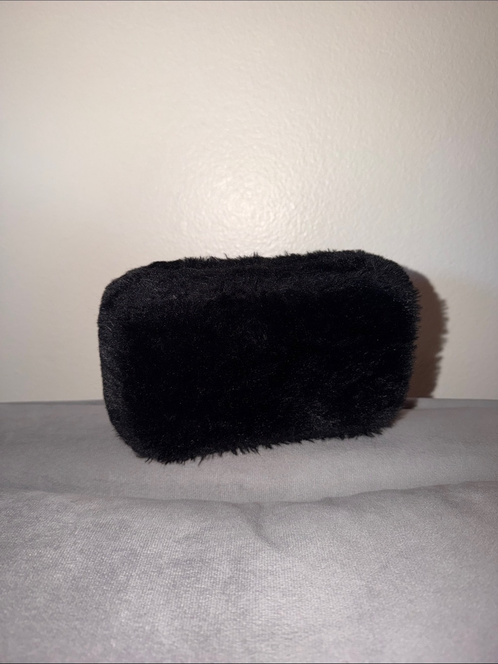 Sam Edelman Black Fuzzy Clutch